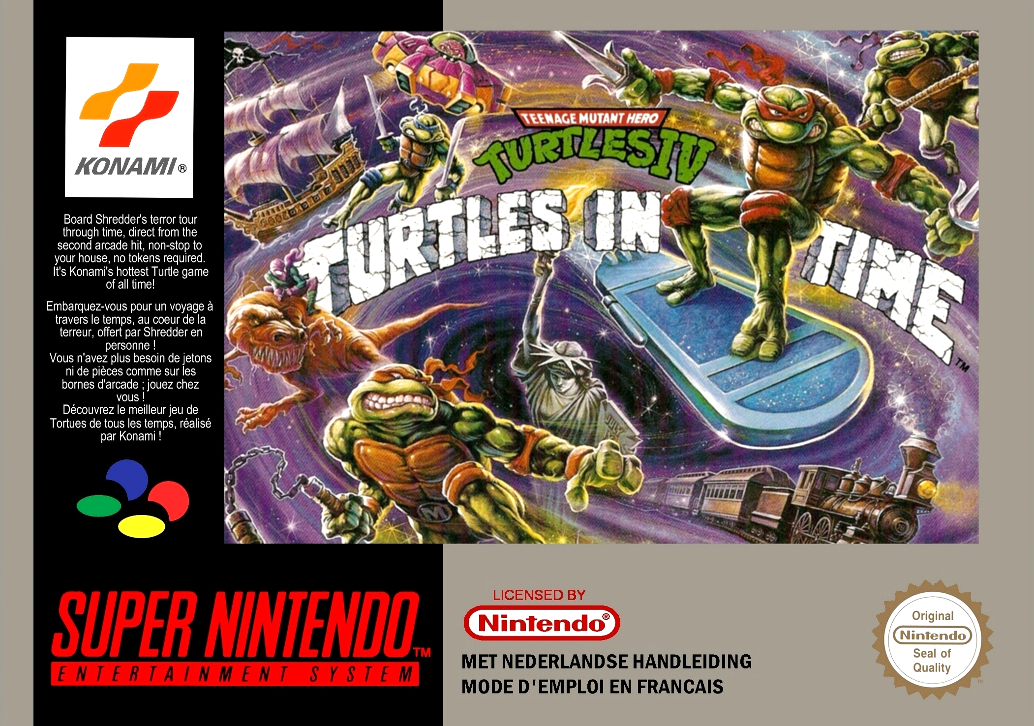 teenage mutant ninja turtles iv turtles in time snes