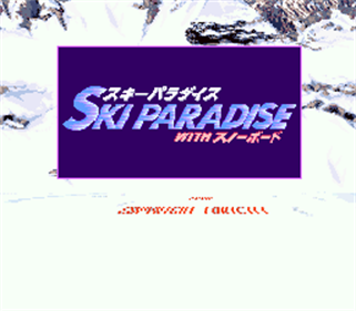 Tommy Moe's Winter Extreme: Skiing & Snowboarding - Screenshot - Game Title Image