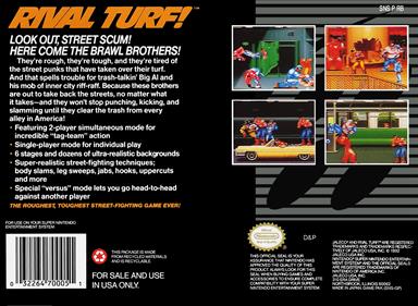 Rival Turf! - Box - Back Image