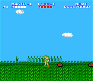 The Legend of Zelda 2: Link no Bouken - Screenshot - Gameplay Image