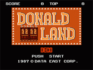 Donald Land - Screenshot - Game Title Image