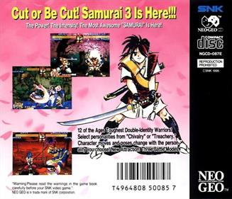 Samurai Shodown III - Box - Back Image