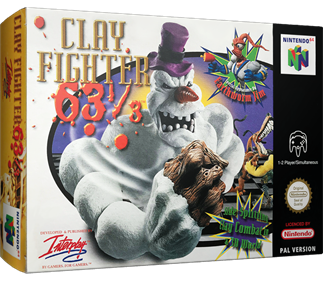 Clay Fighter 63 1/3 - Box - 3D Image
