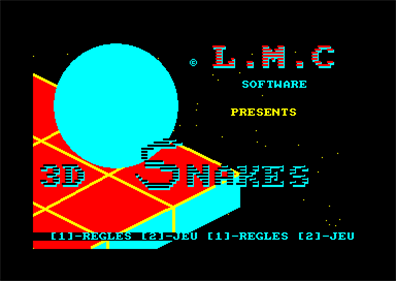 3D Snakes - Screenshot - Game Title Image