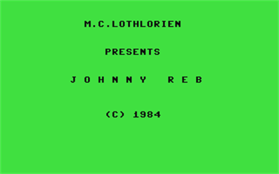 Johnny Reb - Screenshot - Game Title Image