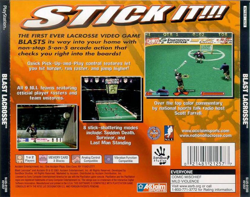 Blast Lacrosse Details LaunchBox Games Database