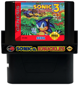 Sonic & Knuckles / Sonic the Hedgehog 3 - Cart - Front Image