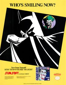 Batman: Return of the Joker - Advertisement Flyer - Front Image