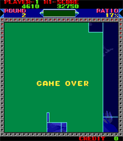 Super Qix - Screenshot - Game Over Image