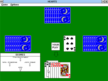 Hearts for Windows - Screenshot - Gameplay Image