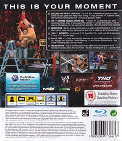 WWE SmackDown vs. Raw 2011 - Box - Back Image