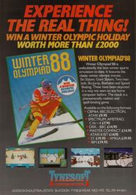 Winter Olympiad 88 - Advertisement Flyer - Front Image