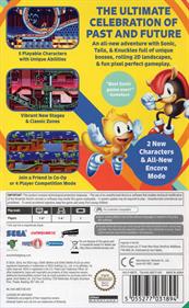 Sonic Mania Plus - Box - Back Image