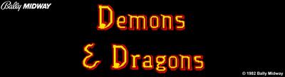 Demons & Dragons - Arcade - Marquee Image