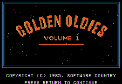 Golden Oldies: Volume 1 - Screenshot - Game Title Image