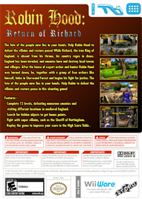 Robin Hood: Return of Richard - Box - Back Image
