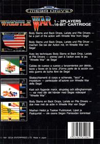 Wrestle War - Box - Back Image