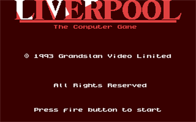 Liverpool: The Computer Game - Screenshot - Game Title Image