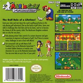 Mario Golf: Advance Tour - Box - Back Image