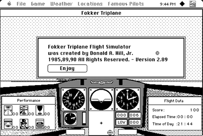 Fokker Triplane Flight Simulator - Screenshot - Game Title Image