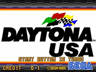 Daytona USA Turbo - Screenshot - Game Title Image