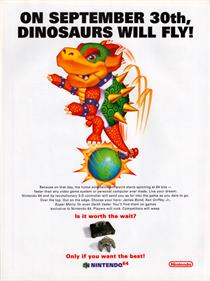 Super Mario 64 - Advertisement Flyer - Front Image