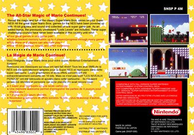 Super Mario All-Stars - Box - Back - Reconstructed Image