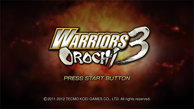 Warriors Orochi 3 - Screenshot - Game Title Image