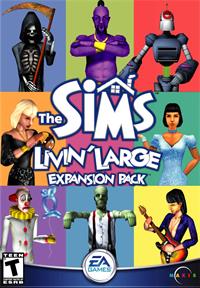 The Sims: Livin' Large - Box - Front Image