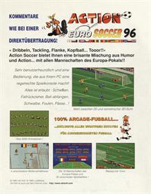 Action Euro Soccer 96 - Box - Back Image