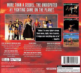 Tekken 2 - Box - Back Image