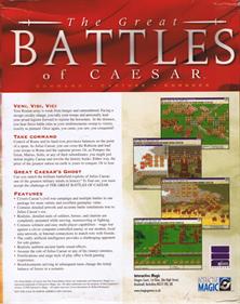 The Great Battles of Caesar - Box - Back Image