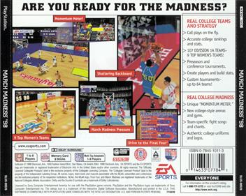 NCAA March Madness '98 - Box - Back Image