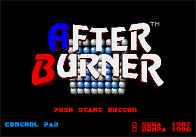 After Burner II - Screenshot - Game Title Image