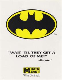 Batman (Data East) - Advertisement Flyer - Front Image