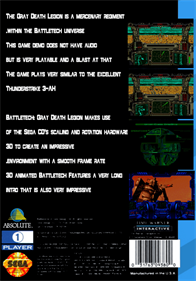 Battletech: Gray Death Legion - Box - Back Image