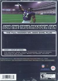 Madden NFL 2005: Collector's Edition - Box - Back Image