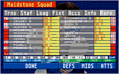 Championship Manager 93/94 - Screenshot - Gameplay Image