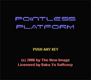 Pointless Platform - Screenshot - Game Title Image