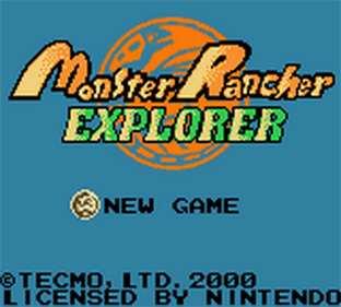 Monster Rancher Explorer - Screenshot - Game Title Image