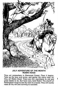 SoftSide Adventure of the Month 14: Robin Hood