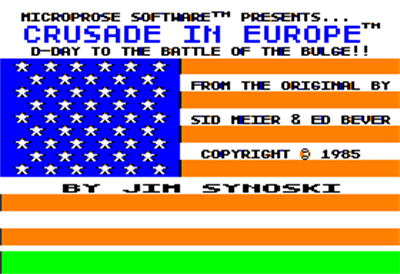 Crusade in Europe - Screenshot - Game Title Image