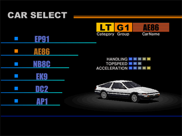 OPTION Tuning Car Battle Spec-R - Screenshot - Game Select Image