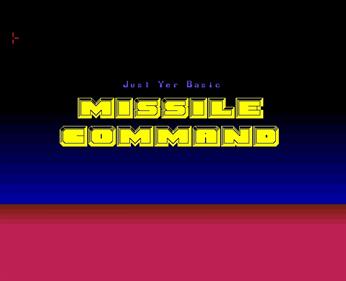 Missile Command (Max Bithead) - Screenshot - Game Title Image