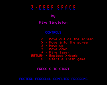 3 Deep Space - Screenshot - Game Title Image