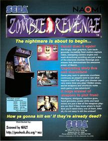 Zombie Revenge - Advertisement Flyer - Back