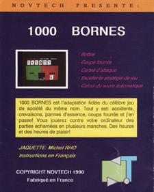 1000 Bornes - Box - Back Image
