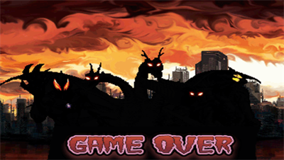 GUG: Godzilla: Ultraman: Gamera - Screenshot - Game Over Image