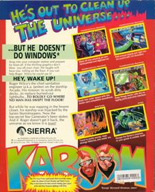 Space Quest 1: Roger Wilco in the Sarien Encounter - Box - Back Image