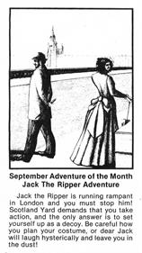 SoftSide Adventure of the Month 04: Jack the Ripper Adventure